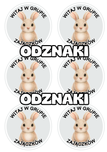 Zajączki - Witajcie w Grupie - Odznaki / Medale           