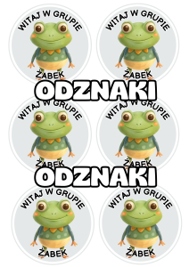 Żabki - Witajcie w Grupie - Odznaki / Medale             