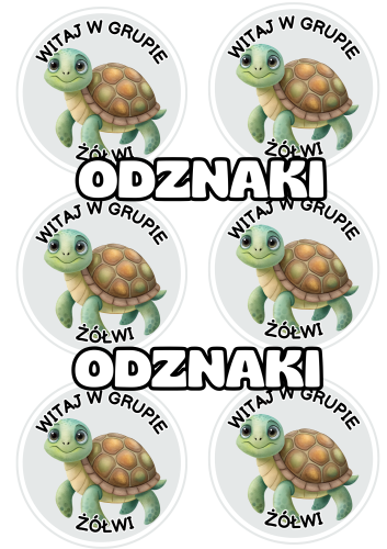 Żółwie - Witajcie w Grupie - Odznaki / Medale              