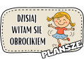 Przywitajmy się ! - Tabliczki Z Napisami ( wzór 2 ) 